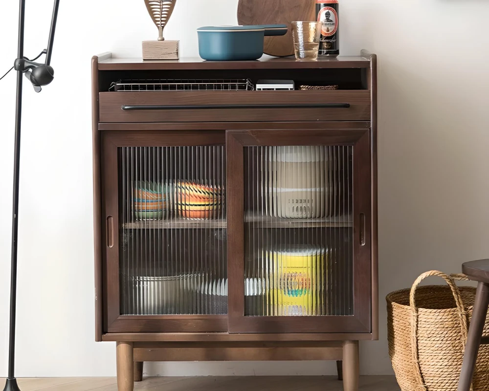 natural wood sideboard